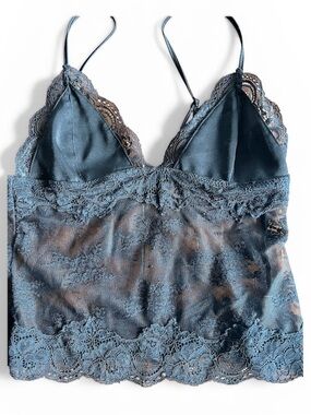 White Fox Boutique Black Lace Sheer Camisole Size XS NWT